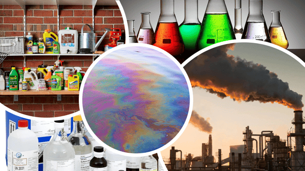 Examples of things that people may associate with 'chemicals'